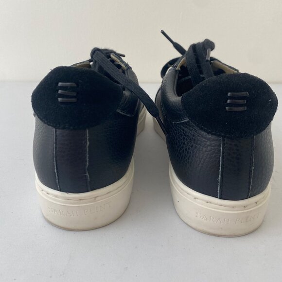 Sarah Flint Platform Sneakers Shoes Black White - Picture 6 of 10